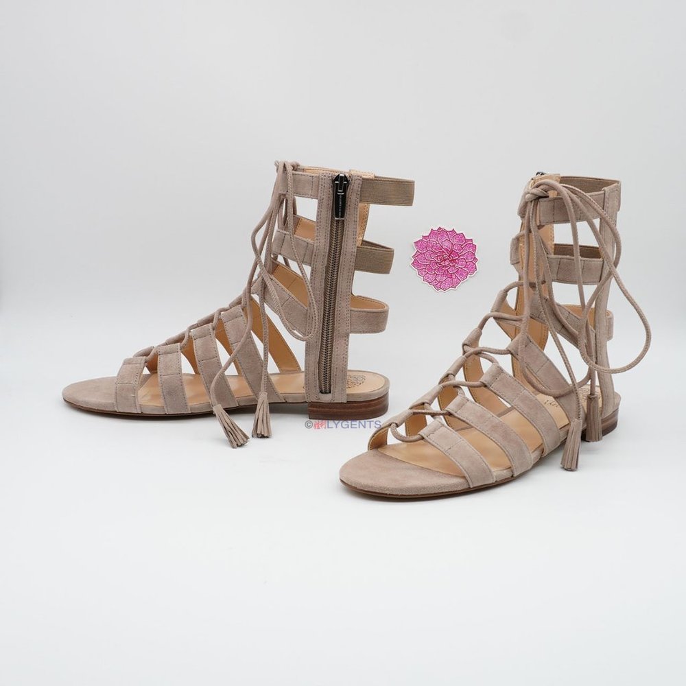 Vince Camuto Brown 7.5M Suede Sandals NEW